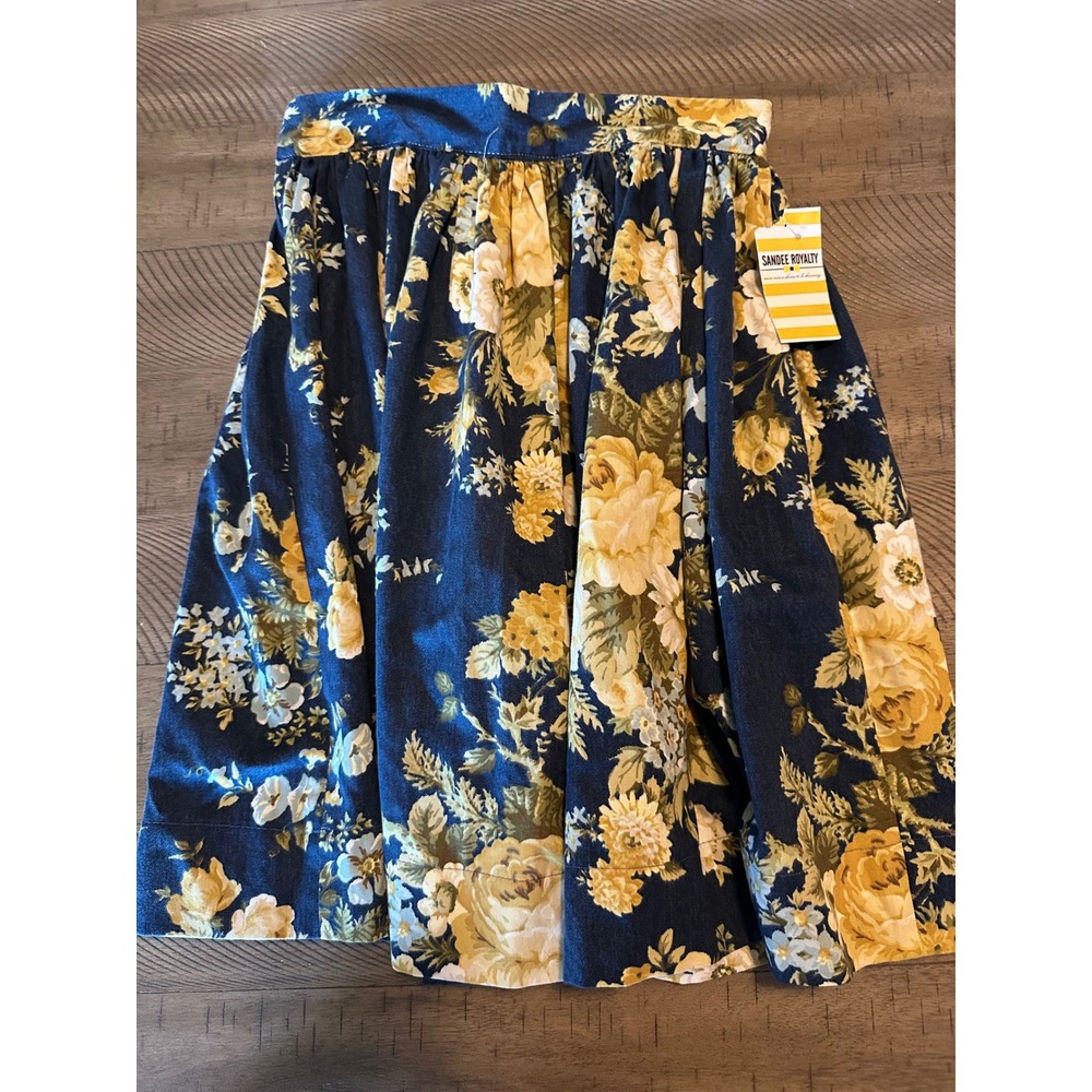 NWT Sandee Royalty Dark Floral Midi Skirt | Cottagecore Whimsigoth Aesthetic